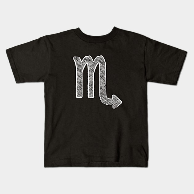 Zodiac sign - scorpio Kids T-Shirt by Florin Tenica